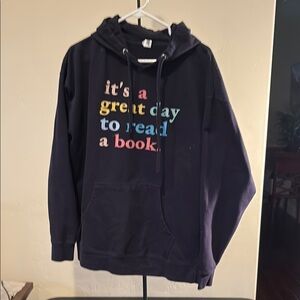 Navy Blue Graphic Hoodie